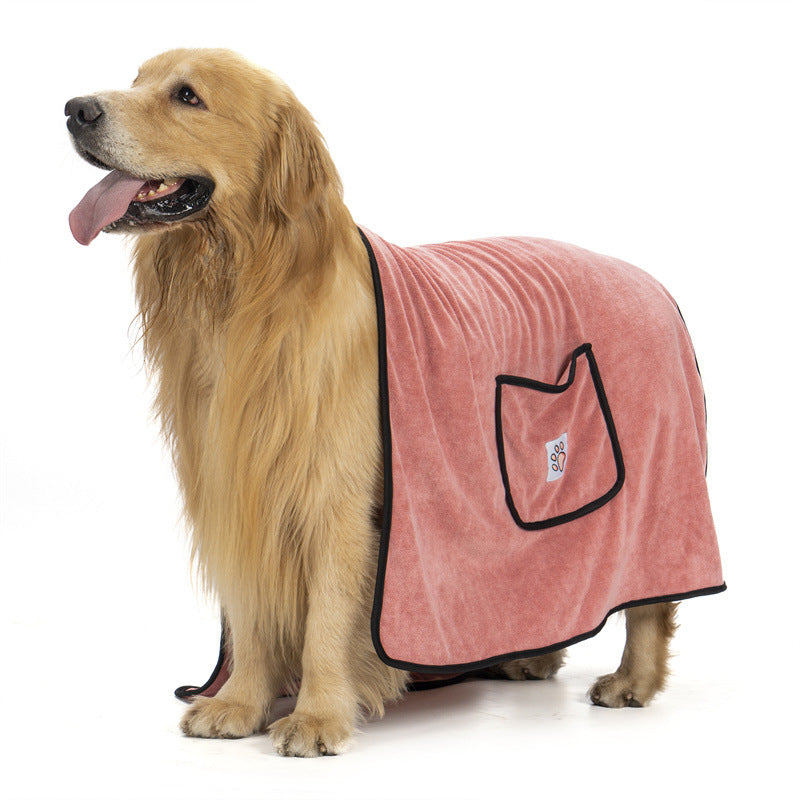 Pet towel dog bath towel super absorbent quick-drying pocket glove cleaning products