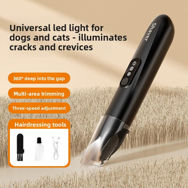 Rechargeable Pet Grooming Trimmer with Wide Blade